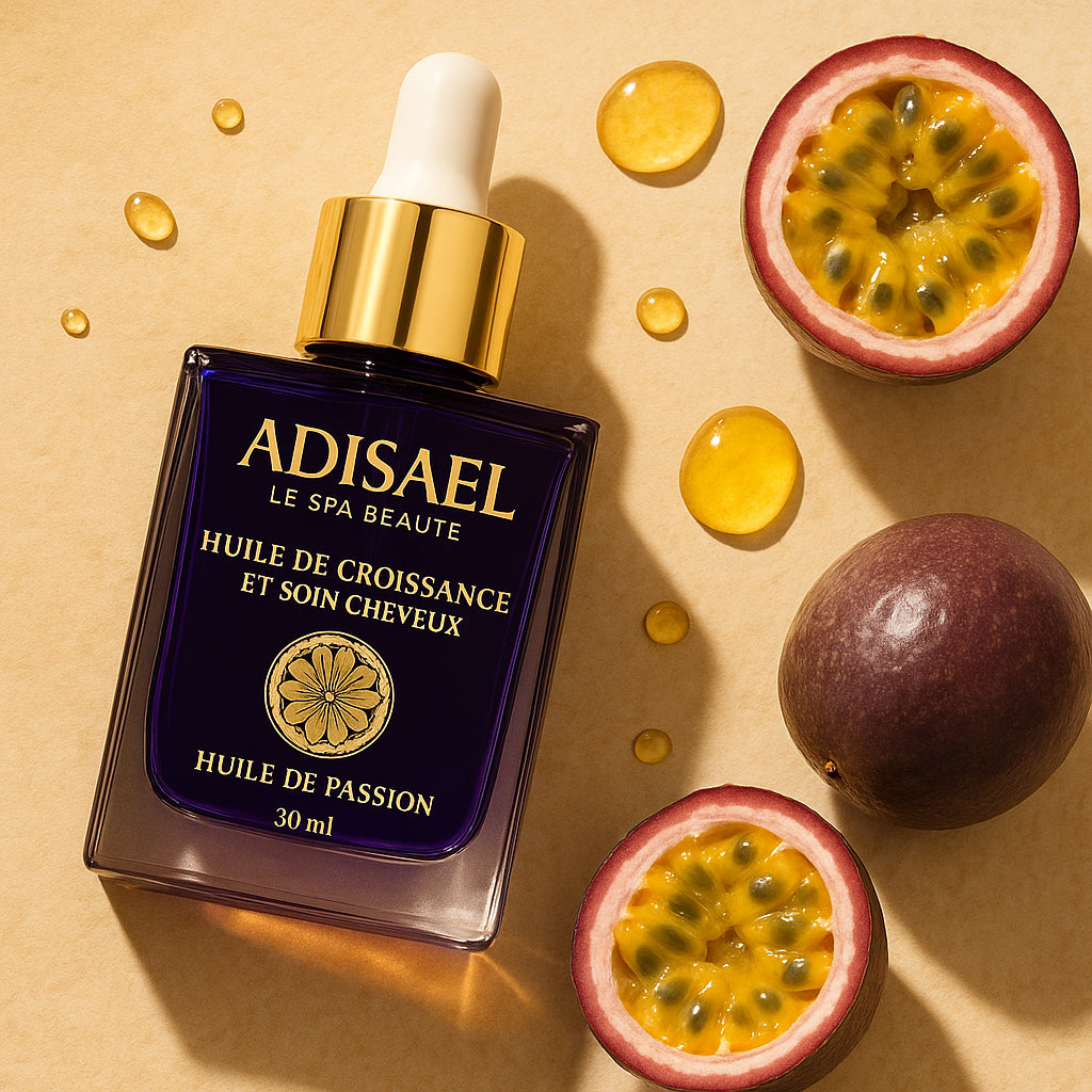 Huile de Croissance & Soin Cheveux – Fruit de la Passion • ADISAEL