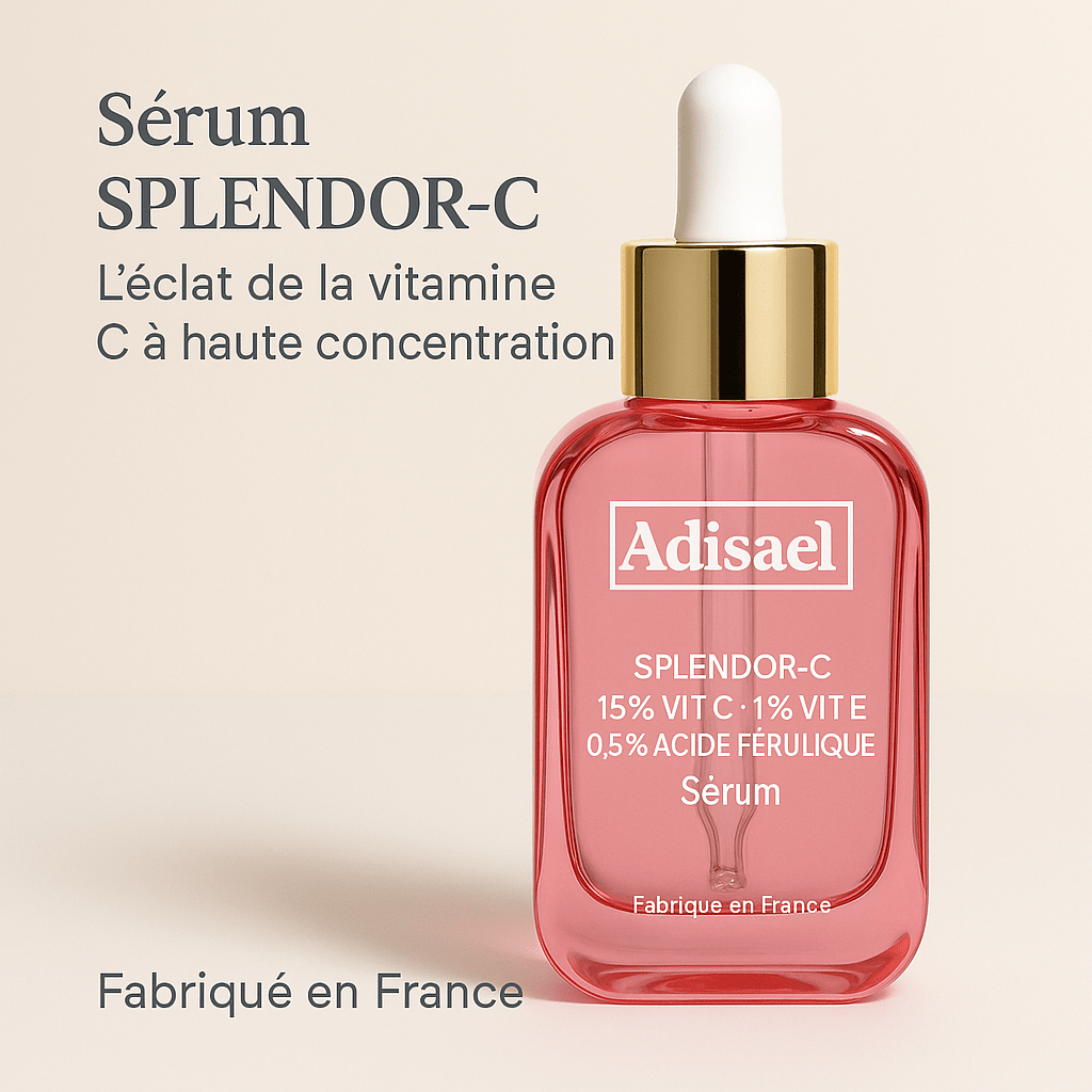 Adisael Splendor-C – Sérum Vitamine C 15% + Vitamine E + Acide Férulique – Éclat & Anti-Âge - ADISAEL