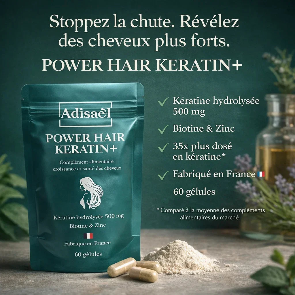 Pack Cure 3 Mois – POWER HAIR KERATIN+ (2 Achetés + 1 OFFERT)