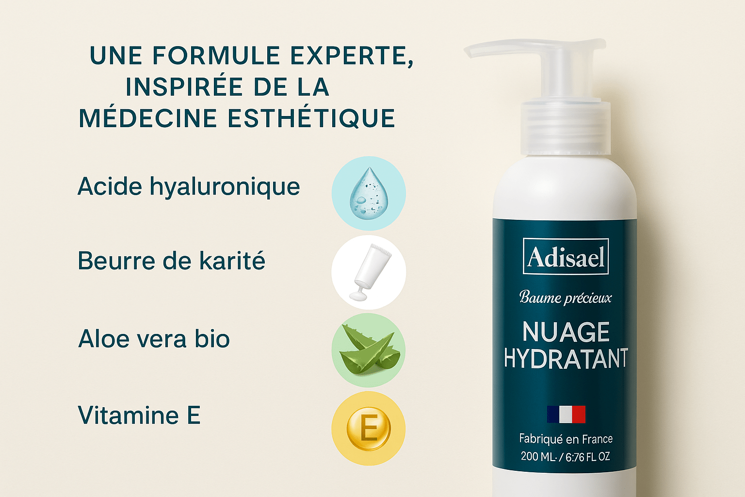 Crème hydratante corps Adisael - ADISAEL