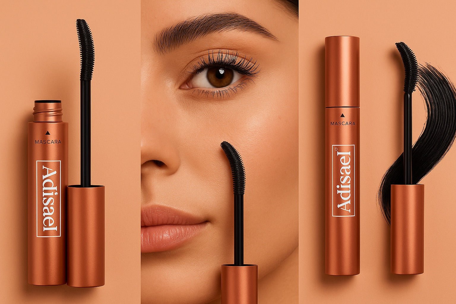 Mascara Double Adisael – Sérum fortifiant & Mascara noir volume – 2 en 1 - ADISAEL