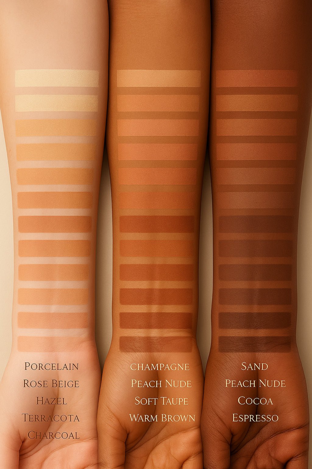 Palette Nudes – 12 Teintes Universelles – ADISAEL - ADISAEL