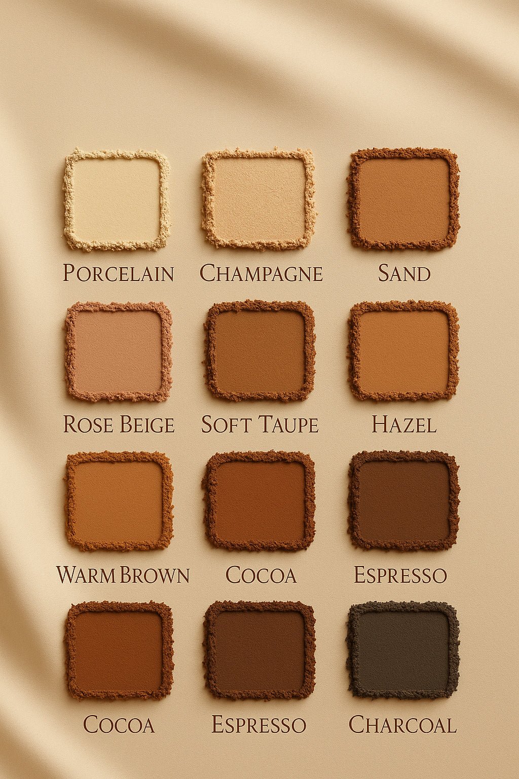 Palette Nudes – 12 Teintes Universelles – ADISAEL - ADISAEL