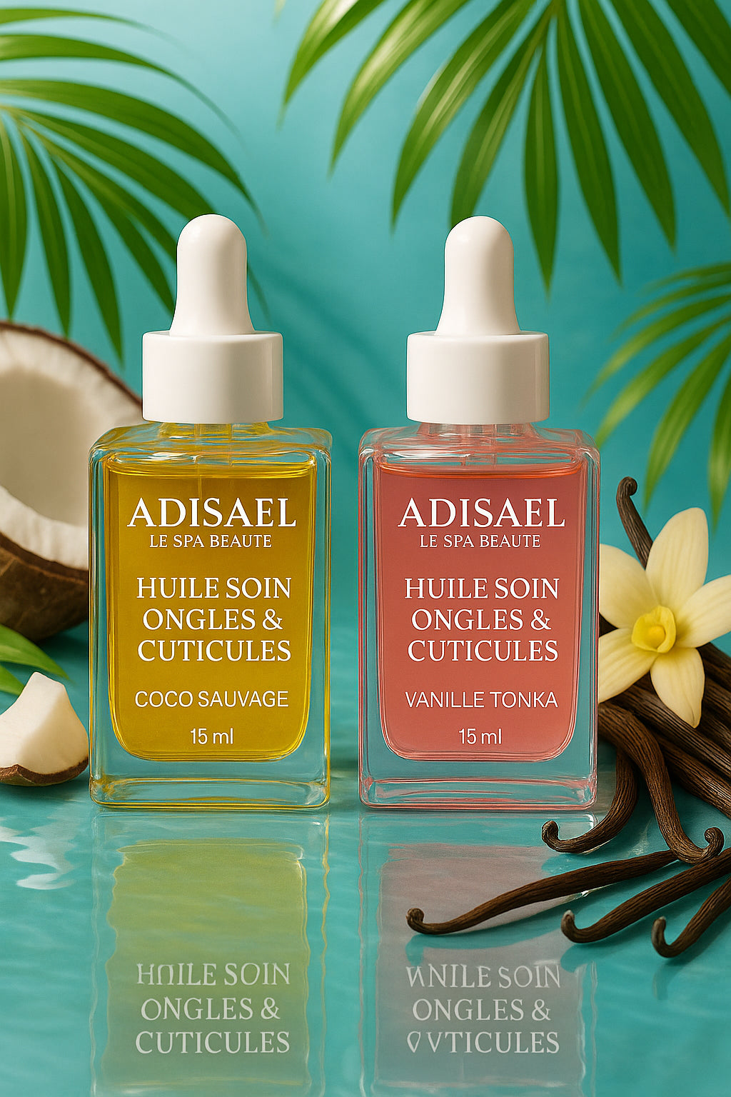 Huile Soin Ongles & Cuticules – Coco Sauvage & Vanille Tonka | ADISAEL