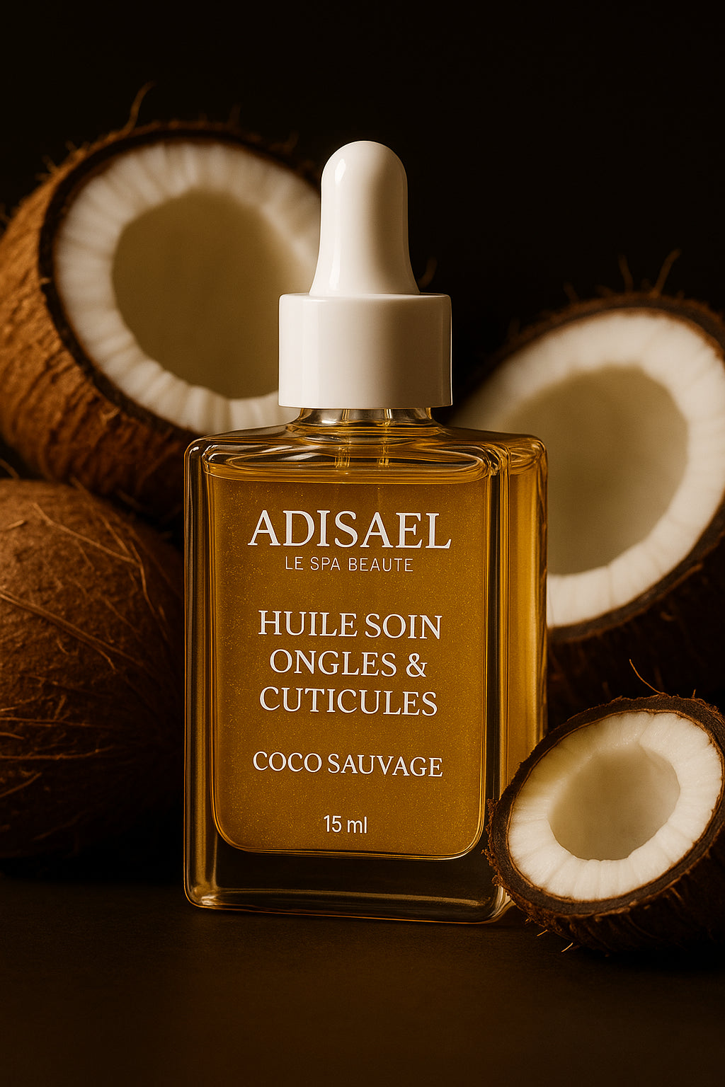 Huile Soin Ongles & Cuticules – Coco Sauvage & Vanille Tonka | ADISAEL