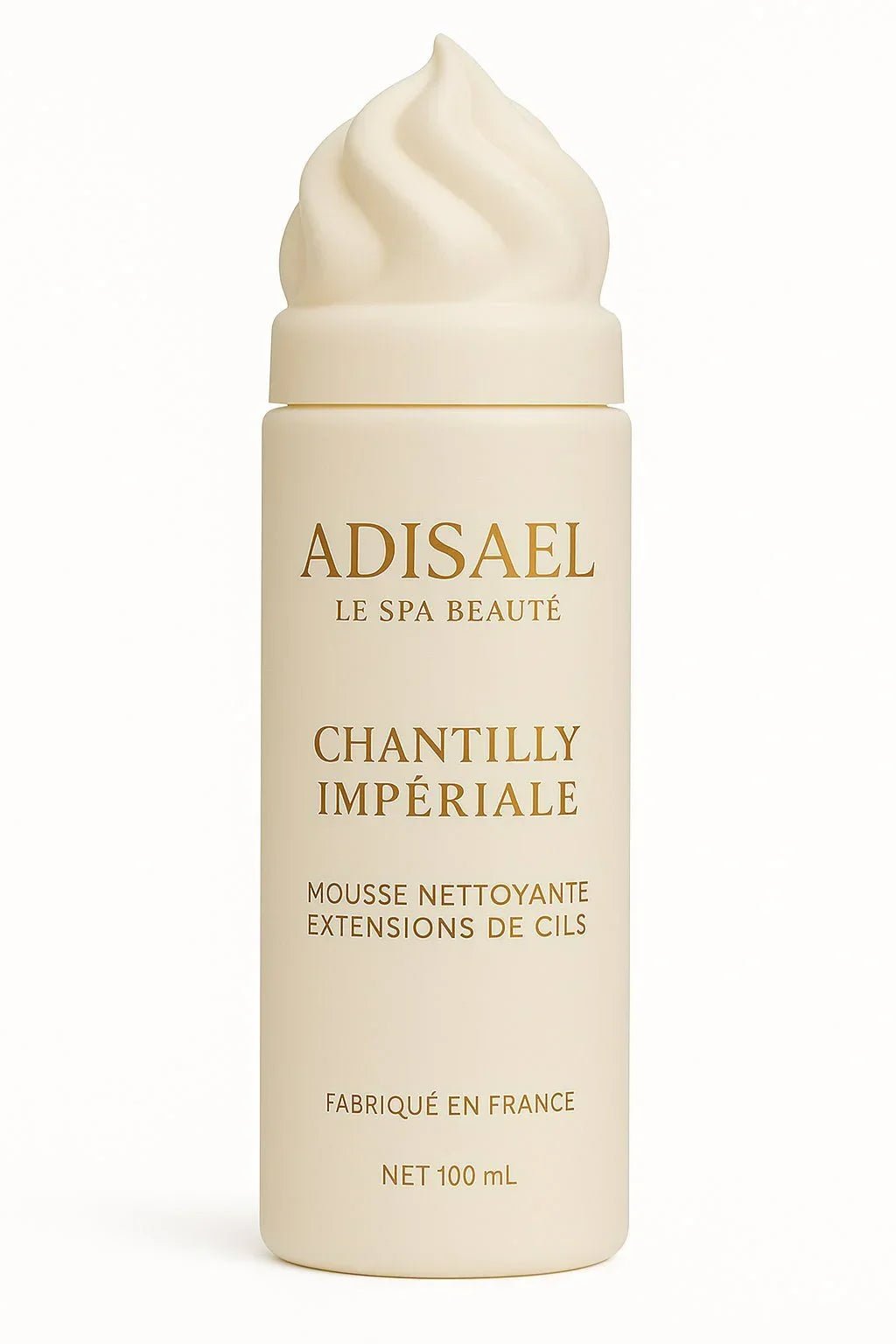 Chantilly Impériale ADISAEL, mousse nettoyante pour cils et extensions