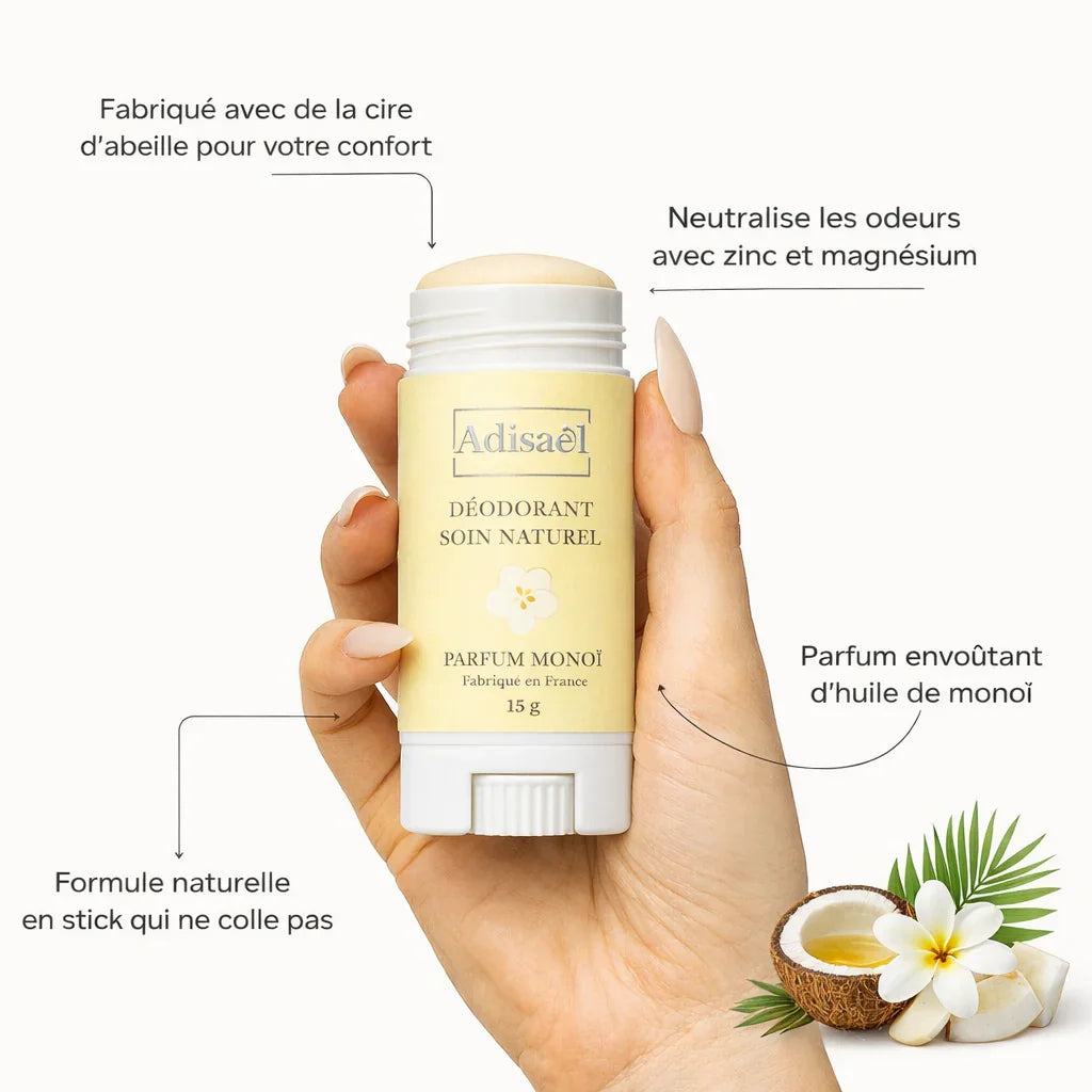 Déodorant naturel soin parfum monoï – ADISAEL