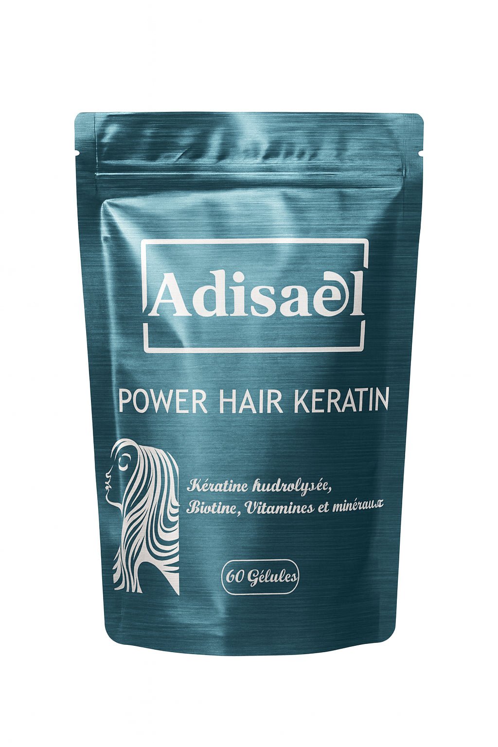 POWER HAIR KERATIN+ – Pousse rapide des cheveux – Cynatine® HNS 500 mg – 1 mois - ADISAEL