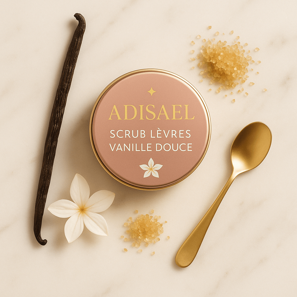 Scrub Lèvres Vanille Douce – Soin Gourmand ADISAEL